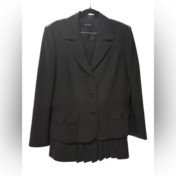 Kasper Black Blazer Suit Jacket 2Pcs - Picture 1 of 5